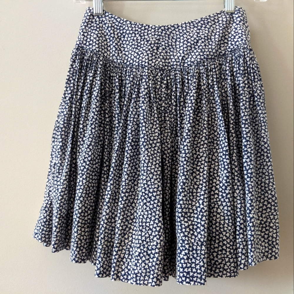 Flared mini skirt